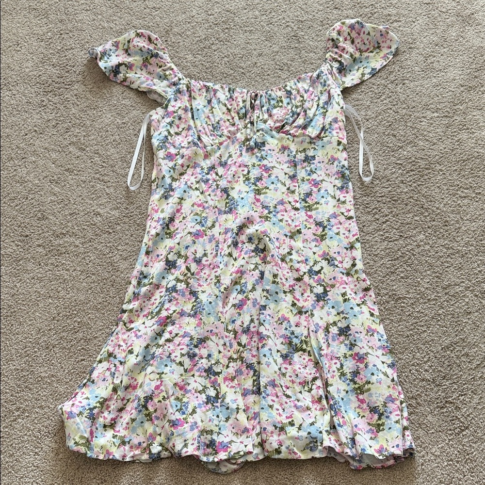 Floral Off-Shoulder Dress